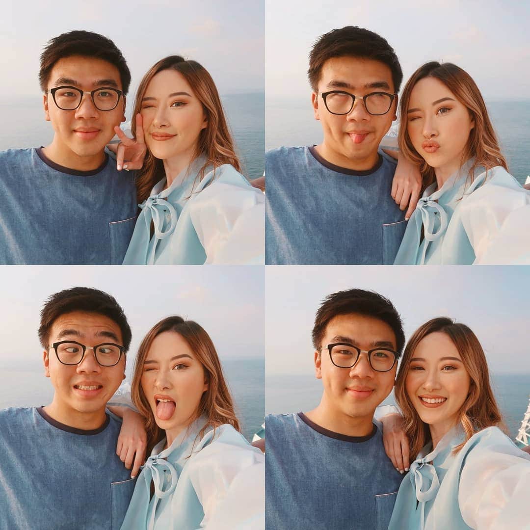 エリッサ・ヤマダのインスタグラム：「My cruise trip wouldn't have been that much fun and memorable without my best bud, @wisnutejakusuma! Thanks for always keeping it real and being my backup memory, ha! To many more adventures together! 🍻💗 . #royalcarribean #voyageroftheseas」