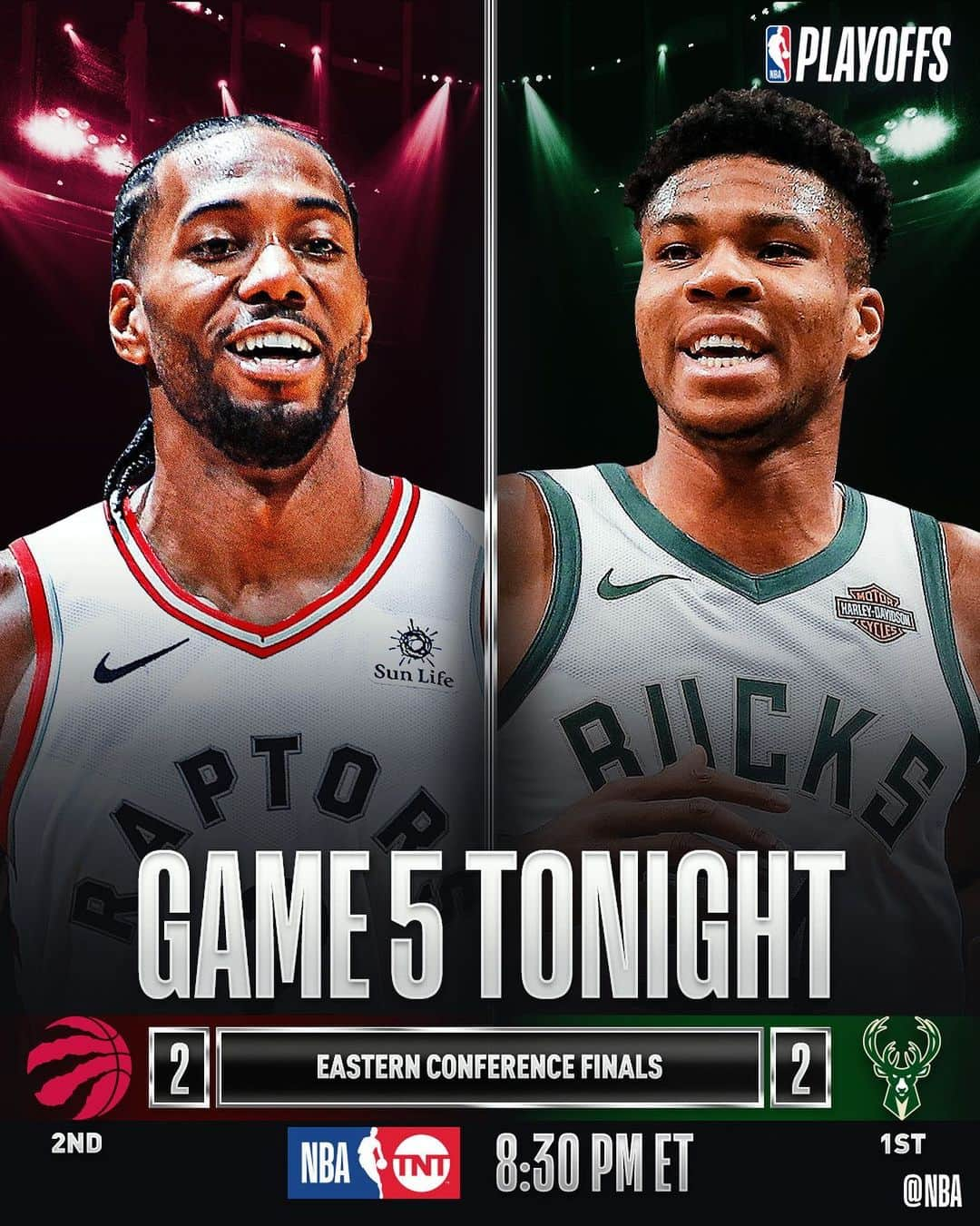 NBAさんのインスタグラム写真 - (NBAInstagram)「Will the @raptors or @bucks take a 3-2 Eastern Conference Finals lead tonight?」5月24日 0時58分 - nba