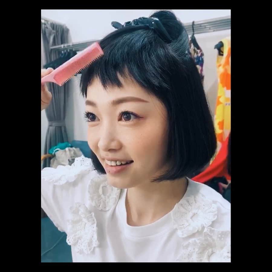 西田あいさんのインスタグラム写真 - (西田あいInstagram)「チコちゃんみたいだね、って。 ・ ヘアセット中 ブロッキングの為 テキトーに髪の毛まとめたら 偶然前髪みたいになった、の図。 ・ そしたらみんな チコちゃんみたいだね、って。」5月24日 0時58分 - nishidaai