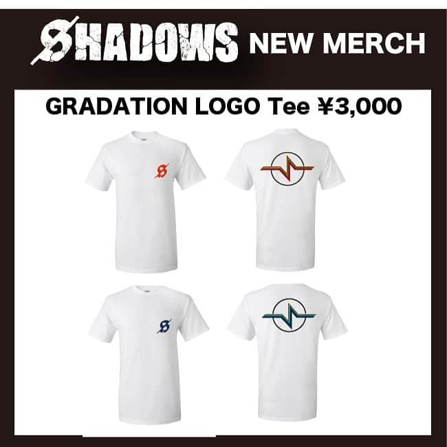 SHADOWSさんのインスタグラム写真 - (SHADOWSInstagram)「‪【NEW MERCH】‬ ‪本日よりNew Merch GRADATION LOGO Tee販売開始します！‬ ‪Designed by @endflyer ‪先行物販この後17:00〜18:00‬ ‪#shadowsjapan ‬」5月23日 16時38分 - shadows_japan