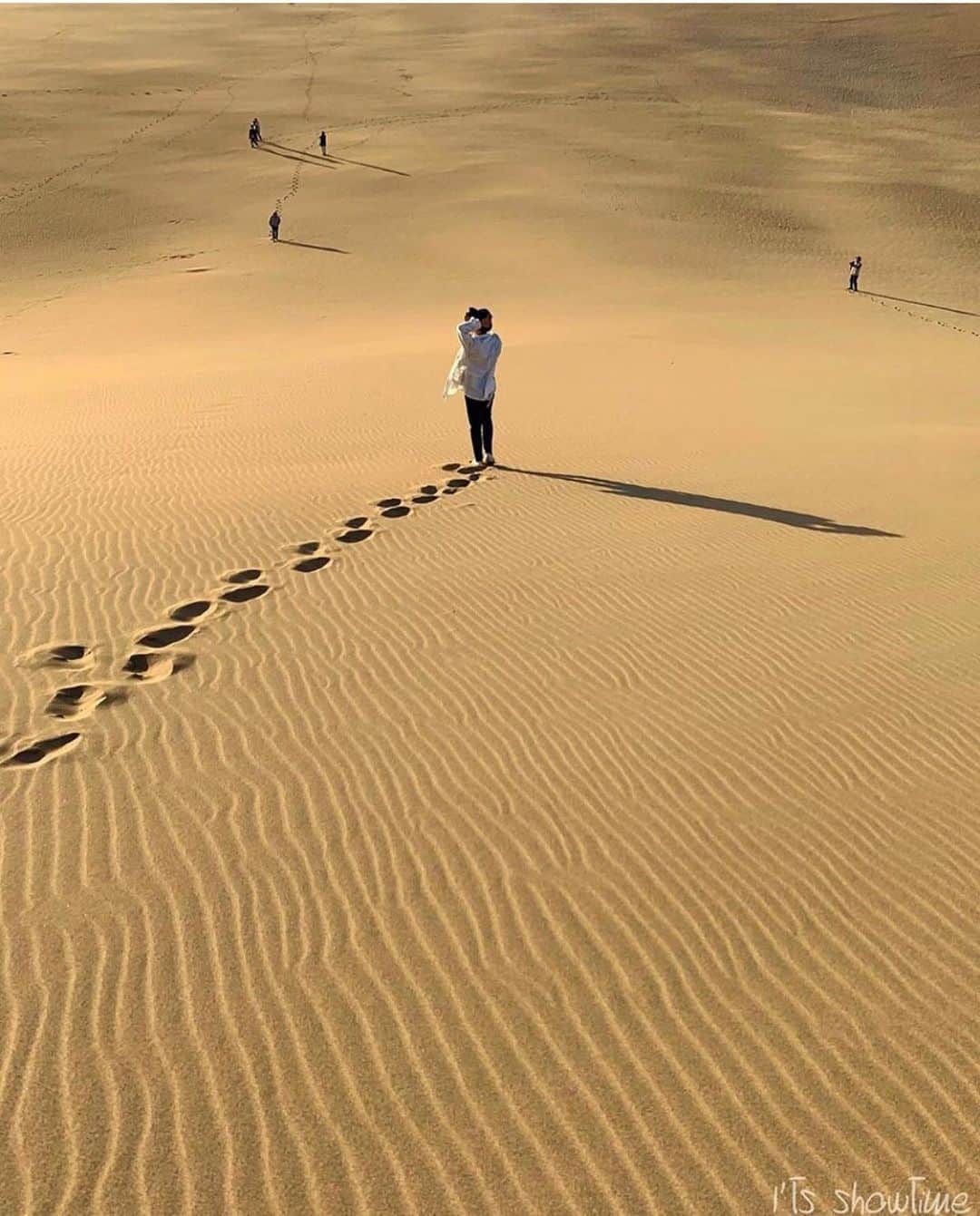 aumoさんのインスタグラム写真 - (aumoInstagram)「【#砂の芸術×#国内旅行】 . 鳥取県にある「#鳥取砂丘」にて撮影されたお写真📸 広大な砂丘は、まるで海外にいるかのような雰囲気ですよね😯🐫💭 . Credit：@showtimeshow11 さん 素敵なお写真をありがとうございます！ . あなたが撮影した素敵な写真に 「#aumo」を付けて教えてください♡ あなたの投稿が明日紹介されるかも♪ . aumoアプリは毎日配信！おでかけや最新グルメなどaumo読者が気になる情報が満載♡ ダウンロードはプロフィールのURLから✔︎ (iPhone&Android版) . . #鳥取旅行#鳥取観光#鳥取砂丘#鳥取ぐらむ#日本の景色 #インスタ探検隊 #女子旅#絶景#絶景スポット#旅 #風景写真#旅人の交換日記#ダレカニミセタイケシキ #東京カメラ部 #カメラ女子部#東京カメラガール#旅行好き#旅好きの人と繋がりたい#カメラ撮ってる人と繋がりたい#あなたとみたい景色#フォトジェニック #国内旅行 #国内旅行好きな人と繋がりたい」5月23日 17時29分 - aumo.jp