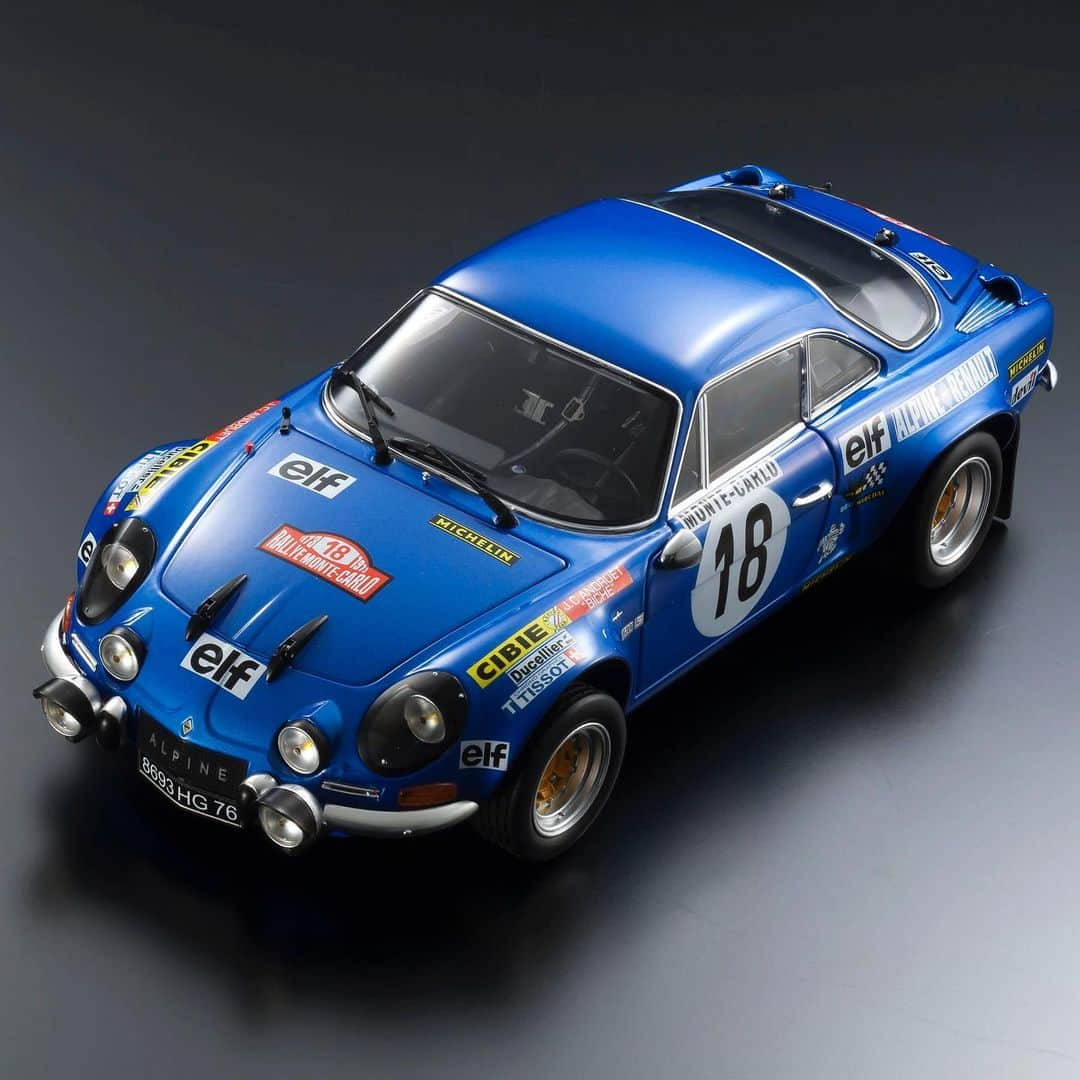 kyosho_official_minicar toysさんのインスタグラム写真 - (kyosho_official_minicar toysInstagram)「. 1:18 Diecast Model Renault Alpine A110 1973 Monte Carlo #18 No.KS08485E #kyosho #minicar # diecastmodel #renaultalpine #düsseldorfcars #classiccar #oldtimer #carspotting #alpine #alpinea110 #classicalpine #classicracecar #classicsportscar #classicrenault #alpinecars #frenchcar #frenchclassic #ルノー #ルノーアルピーヌ #アルピーヌa110 #cibie #elf #michelin #amazingcar #vintage  www.kyosho.com」5月23日 18時09分 - kyosho_official_minicar_toys