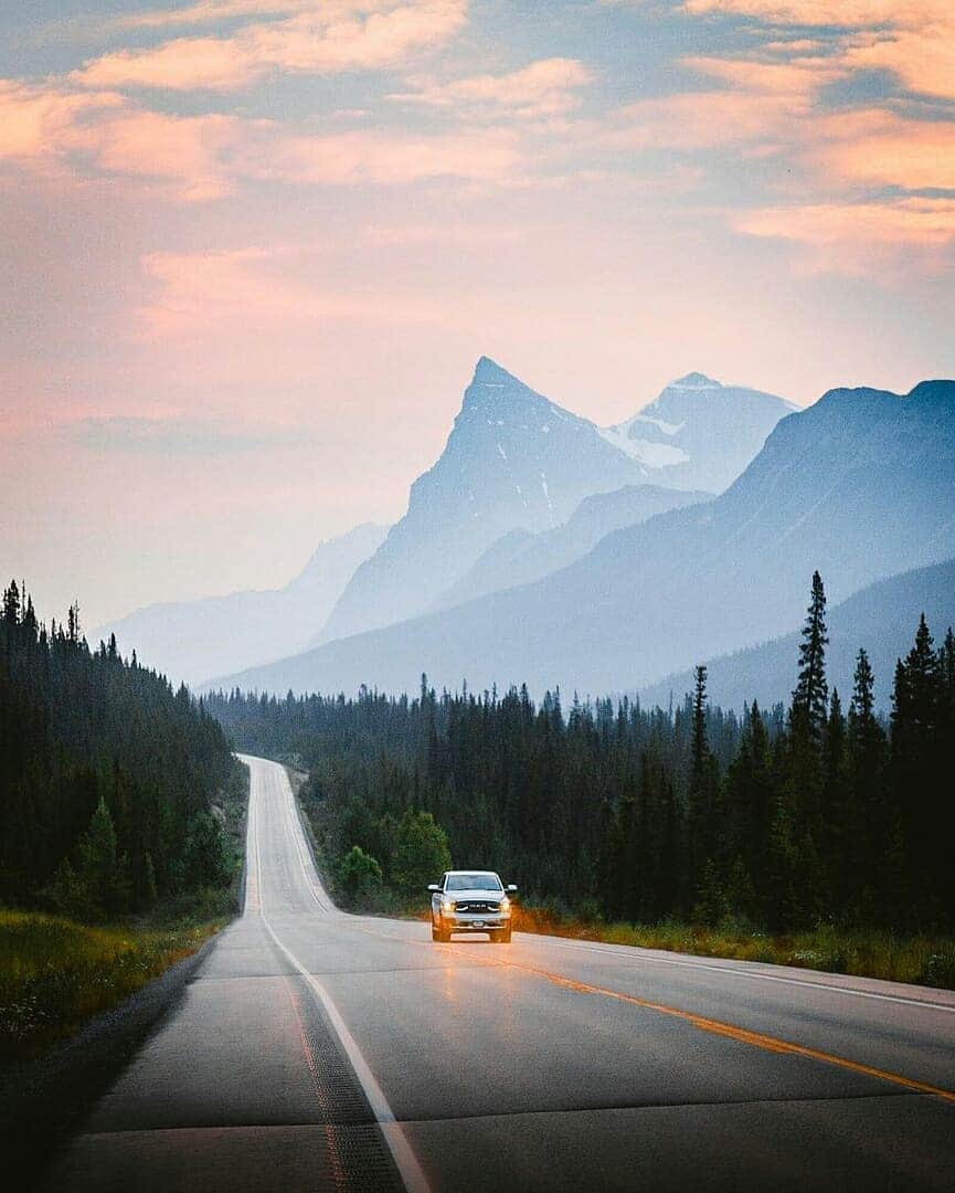 Discover Earthさんのインスタグラム写真 - (Discover EarthInstagram)「Out discovering the beautiful scenic roads and local wildlife of the Icefields Parkway in Banff, Canada ! 🌲🇨🇦 Who would you want to go on a roadtrip there with ? Tag them ! — 📍#DiscoverCanada — 📸 Photos by @jguzmannn」5月23日 19時16分 - discoverearth