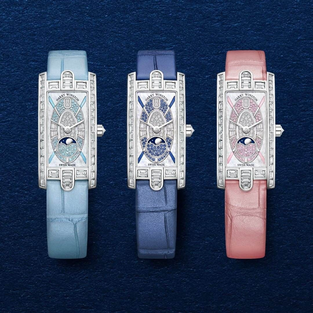 ハリー・ウィンストンさんのインスタグラム写真 - (ハリー・ウィンストンInstagram)「Taking inspiration from the elliptic shape proper to the Avenue Collection, #HarryWinston unveils a limited anniversary edition of the Avenue C™ Mini Moon Phase.」5月23日 19時30分 - harrywinston