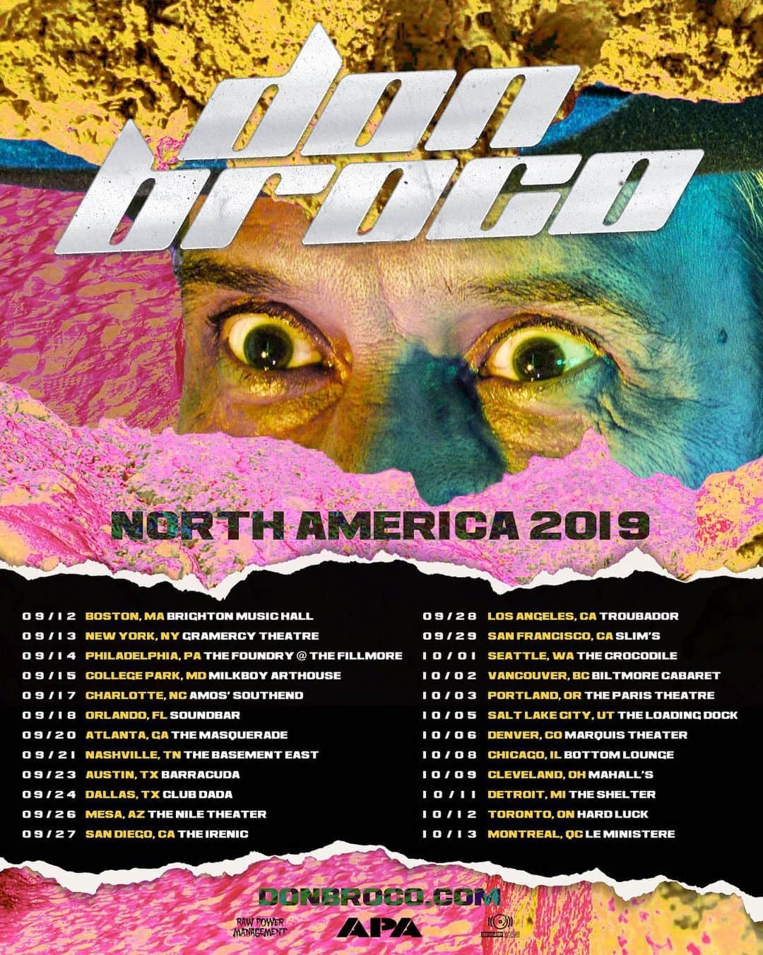Don Brocoさんのインスタグラム写真 - (Don BrocoInstagram)「🎉 TICKETS FOR OUR DEBUT NORTH AMERICAN HEADLINE TOUR ON SALE NOW! DONBROCO.COM/LIVE 🇺🇸🇨🇦」5月24日 1時47分 - donbroco