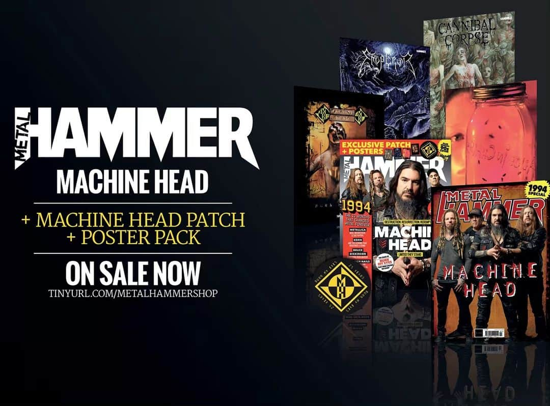 METAL HAMMERさんのインスタグラム写真 - (METAL HAMMERInstagram)「Machine Head. The best of 1994. Anniversary patch. Poster pack. Exclusive, collector’s edition 1994 cover. Order your copy now from the buylink in our bio. #MachineHead #MetalHammer #HeavyMetal #Metal #IronMaiden #Metallica #Pantera #AliceInChains #Emperor #CannibalCorpse #Emperor #NineInchNails #The90s」5月23日 20時41分 - metalhammeruk