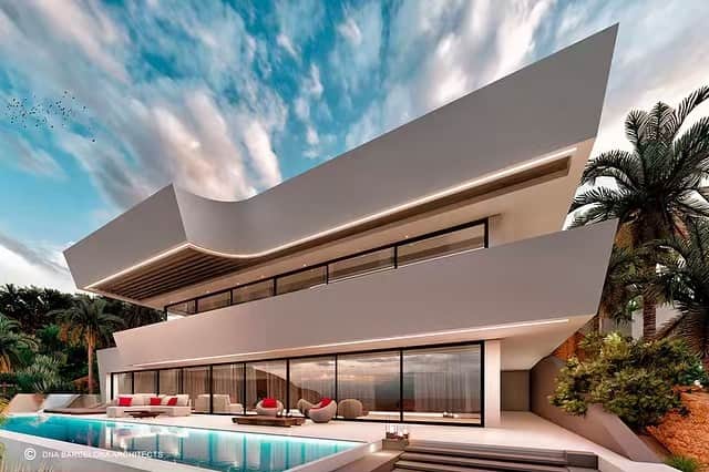 Architecture - Housesさんのインスタグラム写真 - (Architecture - HousesInstagram)「Luxury house by @dnabarcelonaarchitects Punta Brava VII Girona, Spain」5月23日 20時47分 - _archidesignhome_