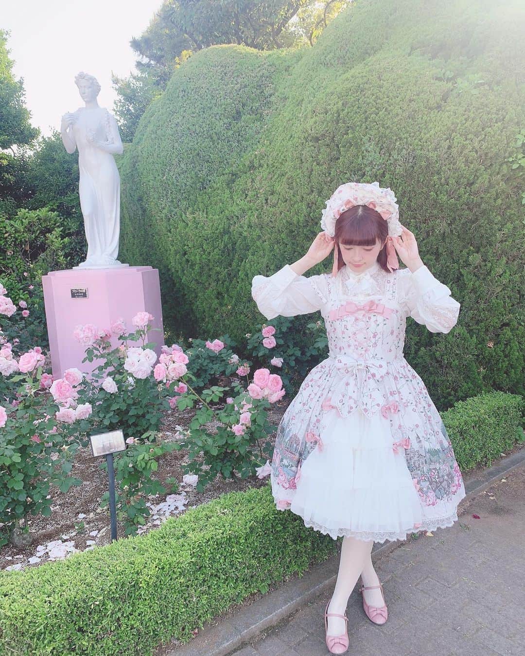青木美沙子さんのインスタグラム写真 - (青木美沙子Instagram)「メタモルフォーゼさん着た🌹 #バラ園 #ロリータファッション」5月23日 20時52分 - misakoaoki