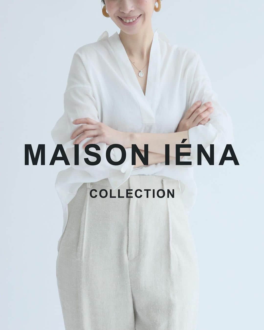 IENAさんのインスタグラム写真 - (IENAInstagram)「∥ Maison IÉNA Collection Start ∥ ﻿ 5/23（木）より全店で展開スタート！﻿ ﻿ －RELAX CASUAL－﻿ 素材や加工にこだわり、生地に表情をつけたコットンやリネン。生っぽさを活かしたローシルクなどの天然素材。着心地やリラックス感、ディティールでワンランク上のカジュアルスタイルを、今の気分でモノトーンシックに表現します。﻿ ﻿ ﻿ ﻿coordinate:1 shirt【IENA】¥19,000+tax﻿ no.19050900575020﻿ ﻿ coordinate:2 blouse【IENA】￥14,000+tax﻿ no.19051900577020﻿ ﻿ pants【IENA】￥21,000+tax﻿ no.19030900558020﻿ ﻿ coordinate:3 skirt【IENA】¥20,000+tax﻿ no.19060900512020﻿  coordinate:4 knit【IENA】¥22,000+tax﻿ no.19080900533020﻿ ﻿ ﻿﻿ #iena﻿﻿ ﻿ #iena_summer﻿ #maisonienacollection﻿ #モノトーン」5月23日 21時31分 - iena_jp