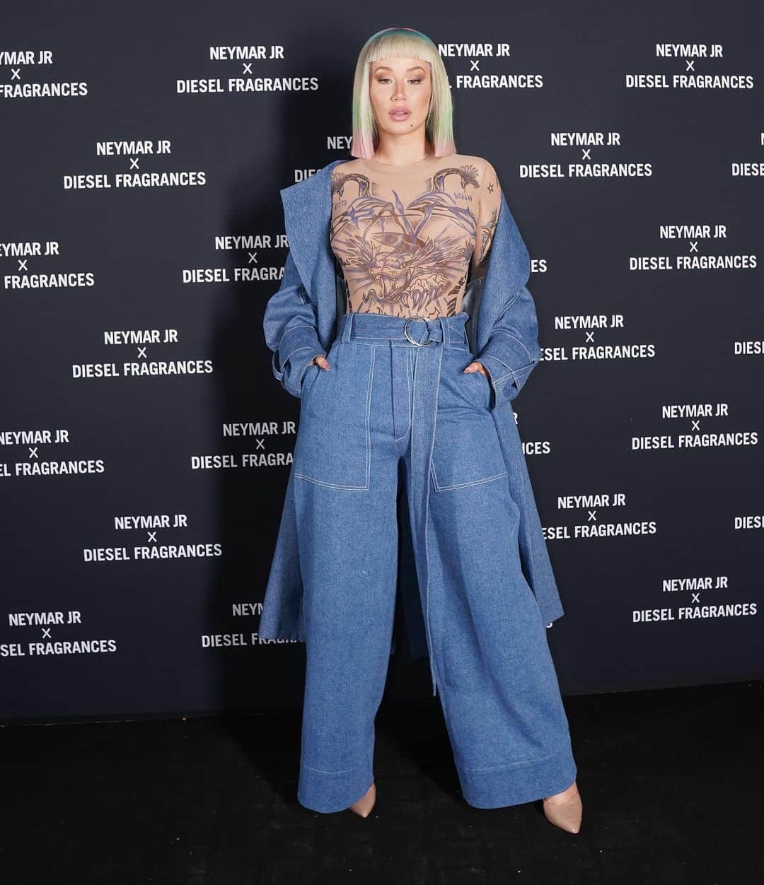 ディーゼルのインスタグラム：「@thenewclassic in a Diesel body impressing everybody at the @dieselfragrances #spiritofthebrave launch party . . Bodysuit “T-NOELAY-C” . . Photo: Stephane Feugère / Getty images」