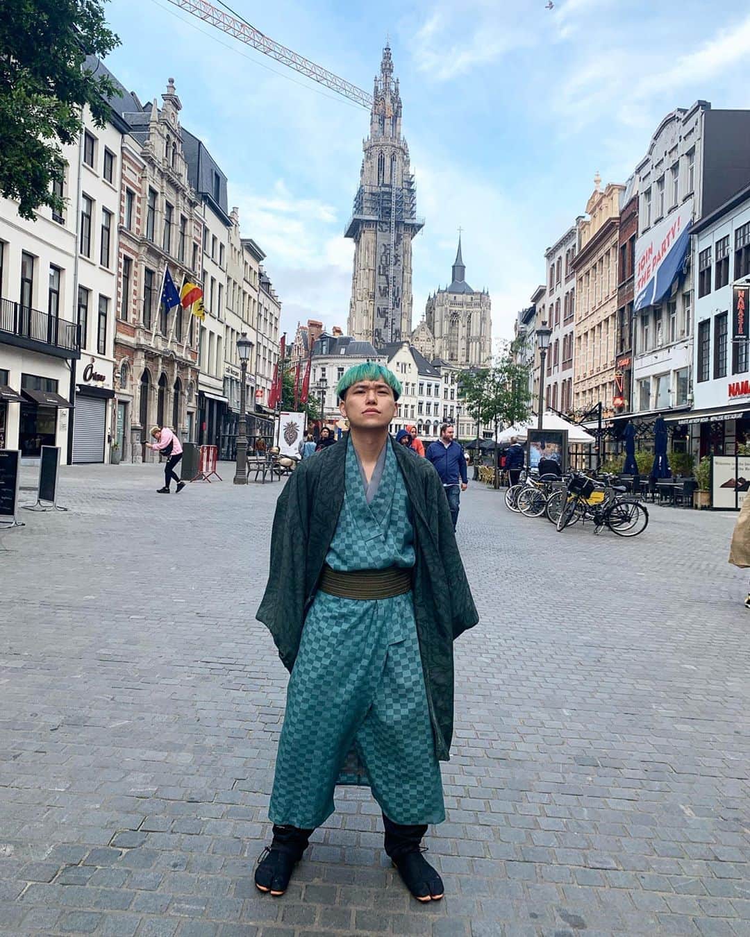 相馬トランジスタのインスタグラム：「侍のつもりが落語家みたいになった」