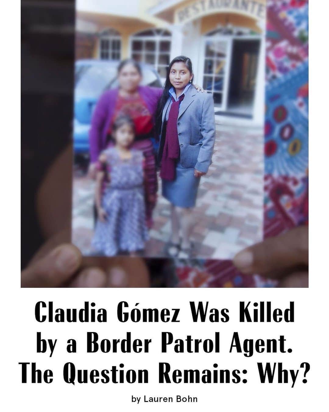 マリクレールさんのインスタグラム写真 - (マリクレールInstagram)「A year ago today, Claudia Patricia Gómez González was shot in the head in Rio Bravo, Texas. We still have no answers. Visit the link to read Claudia's story. #SayHerName #WomenAndMigration」5月23日 23時30分 - marieclairemag