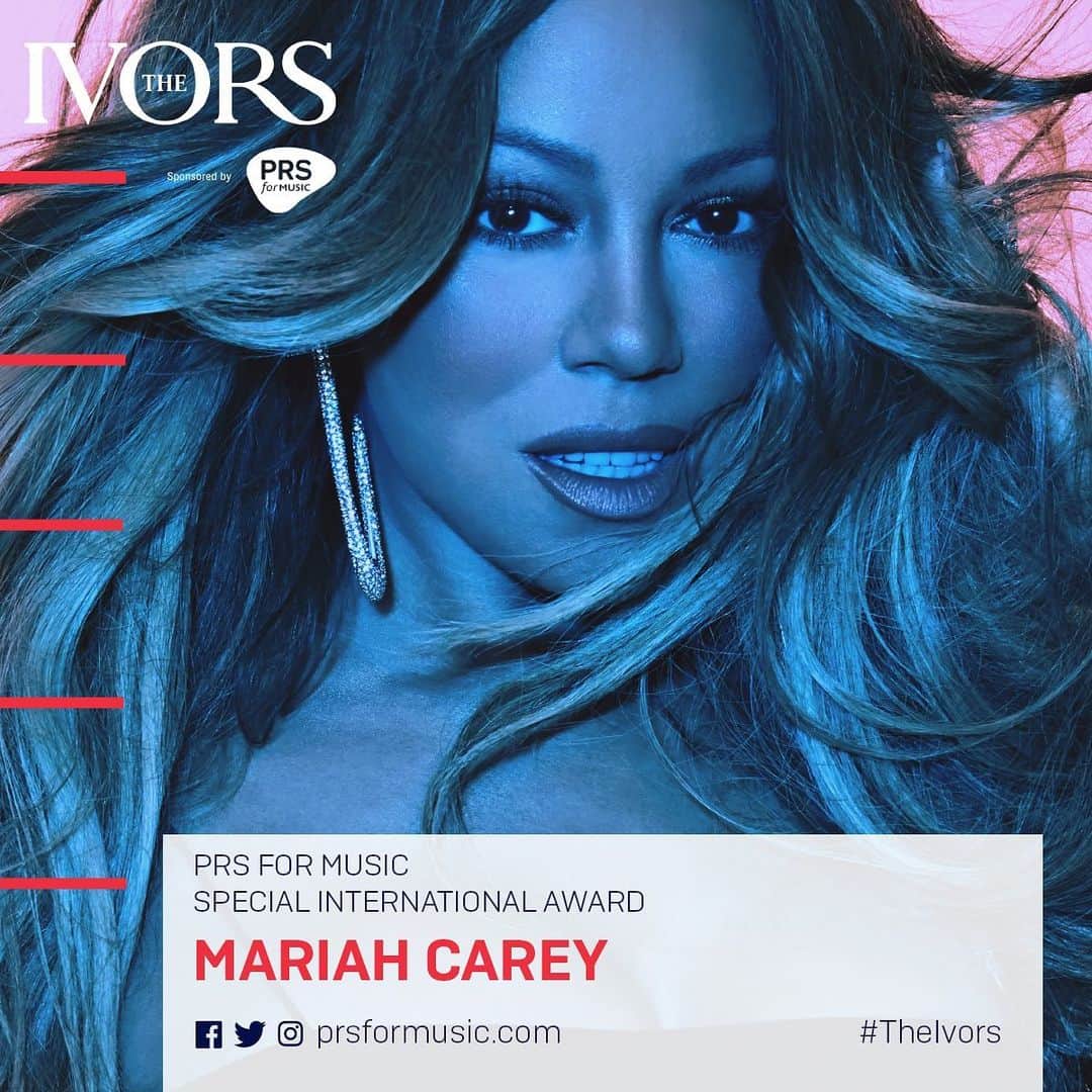 PRS for Musicさんのインスタグラム写真 - (PRS for MusicInstagram)「The worthy recipient of the #TheIvors PRS for Music Special International Award is the one and only, legendary... @mariahcarey 🙌🏼」5月23日 23時32分 - prsformusic