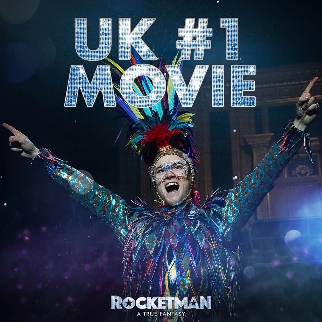 エルトン・ジョンさんのインスタグラム写真 - (エルトン・ジョンInstagram)「#Rocketman 🚀 is the number 1 movie in the UK! 🎉 See it in cinemas now! 🚀 @rocketmanmovie」5月23日 23時57分 - eltonjohn