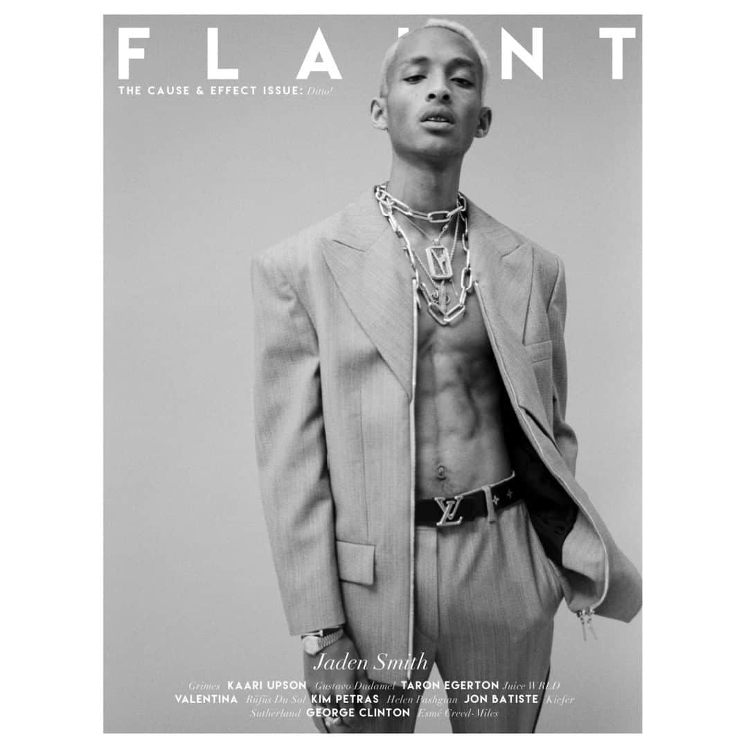 Flaunt Magazineさんのインスタグラム写真 - (Flaunt MagazineInstagram)「@C.SyreSmith on finding his way with forthcoming record, ERYS, "I’m giving people this first look at a punk whose name is ‘ERYS.’ He’s trying to mix rap and rock n’ roll together. ERYS has an obsession with vision... I think my music is helping to facilitate me finding my way" From #TheCauseandEffectIssue #165. Check out “ERYS" coming out this summer. Go to Flaunt.com to read #JadenSmith's full story and grab a copy (Link in bio)⠀⠀⠀⠀⠀⠀⠀⠀⠀ ⠀⠀⠀⠀⠀⠀⠀⠀⠀ @LOUISVUITTON jacket, pants and belt and talent's own jewelry.⠀⠀⠀⠀⠀⠀⠀⠀⠀ ⠀⠀⠀⠀⠀⠀⠀⠀⠀ Photographed by @490tx⠀⠀⠀⠀⠀⠀⠀⠀⠀ Styled by @jayhines_ ⠀⠀⠀⠀⠀⠀⠀⠀⠀ Hair color by @lauriezanolettihair⠀⠀⠀⠀⠀⠀⠀⠀⠀ Groomed by @giuliopanciera⠀⠀⠀⠀⠀⠀⠀⠀⠀ Location: @rwcrillon and @lecomptoirgeneral  Special Thanks to: @midnitecultures ⠀⠀⠀⠀⠀⠀⠀ Styling assistant: @youthsmhr #Flauntmagazine #flaunt #flauntdotcom #jadensmith #louisvuitton」5月24日 0時02分 - flauntmagazine