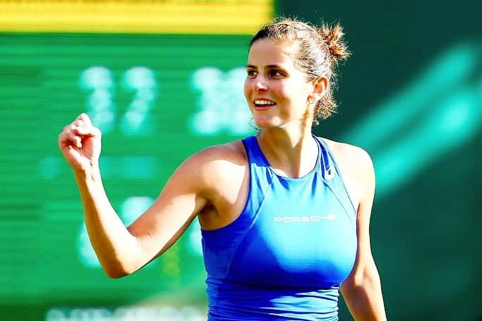 ユリア・ゲルゲスさんのインスタグラム写真 - (ユリア・ゲルゲスInstagram)「Singles Semi-Final ✅ Doubles Semi with @ashbar96 ✅👯‍♀️Enjoying my week here in Birmingham 🌱🎾😀 #letsgo #naturevalleyclassic @lta #teamjule」6月22日 4時00分 - julia.goerges