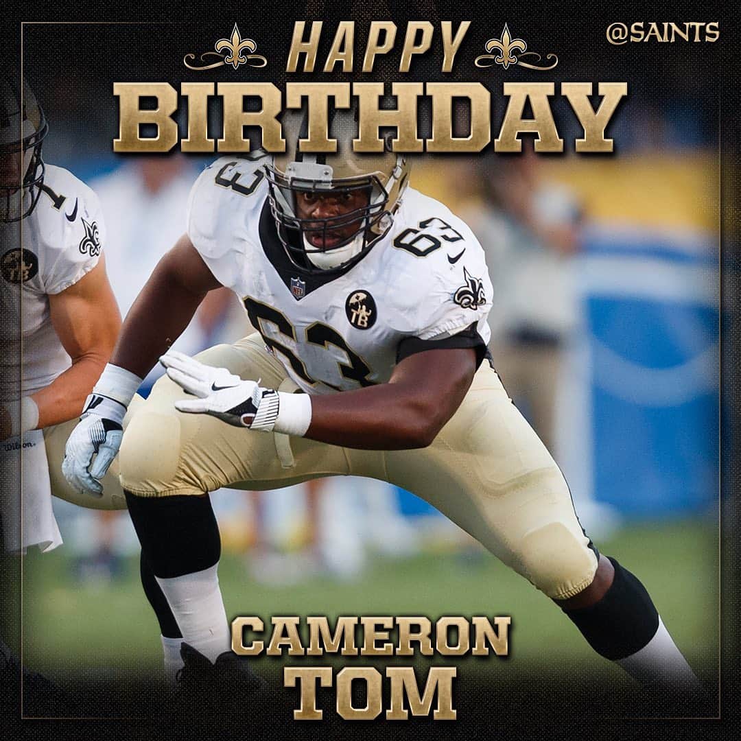 ニューオーリンズ・セインツさんのインスタグラム写真 - (ニューオーリンズ・セインツInstagram)「Happy birthday to #Saints C Cameron Tom! 🥳」6月22日 4時01分 - saints