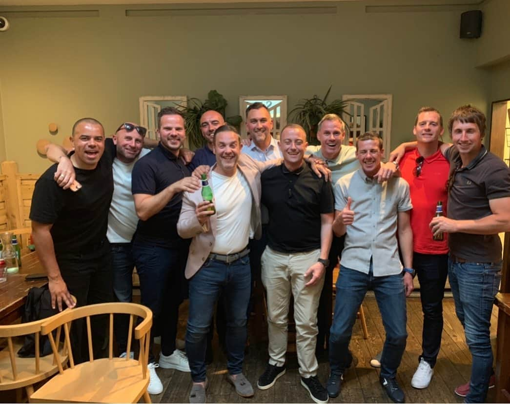 ジェイミー・キャラガーさんのインスタグラム写真 - (ジェイミー・キャラガーInstagram)「Round one of the 25yr reunion of the Real Class of 92!! Lilleshall National School intake 92/94.」6月22日 4時23分 - 23_carra