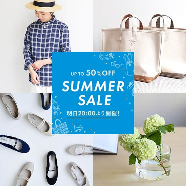 キナリノさんのインスタグラム写真 - (キナリノInstagram)「. ＼【SUMMER SALE】を開催します！ ／ . 日頃より、キナリノ及びキナリノモールをご活用くださり、ありがとうございます。 今年もSUMMER SALEの開催が決定しました。 . 6月22日(土)20:00より、人気のアイテムを【最大50%OFF】の特別価格で販売いたします。 夏に合う季節ものや、1年を通して長く着られるものまで素敵なアイテムをたくさんご用意しています。 是非、ご覧下さい＊ . ※6月21日(金)20:00より24時間はサマーセール対象品が「セール準備中」として購入不可になります。 . セール対象アイテムは、「お買いもの」→「セール」から、ご覧頂けます。 アプリを最新版にアップデートのうえ、お買い物をお楽しみください。 . ─────────────────── キナリノアプリでは素敵な情報とアイテムを、 毎日お届けします。 →ダウンロードはプロフィールリンクから ─────────────────── . #ファッション #セール #ショッピング #夏服 #SALE #SUMMERSALE #丁寧な暮らし #暮らし #キナリノモール #キナリノ . https://kinarino-mall.jp/sale?sort=recent」6月21日 20時45分 - kinarino_official