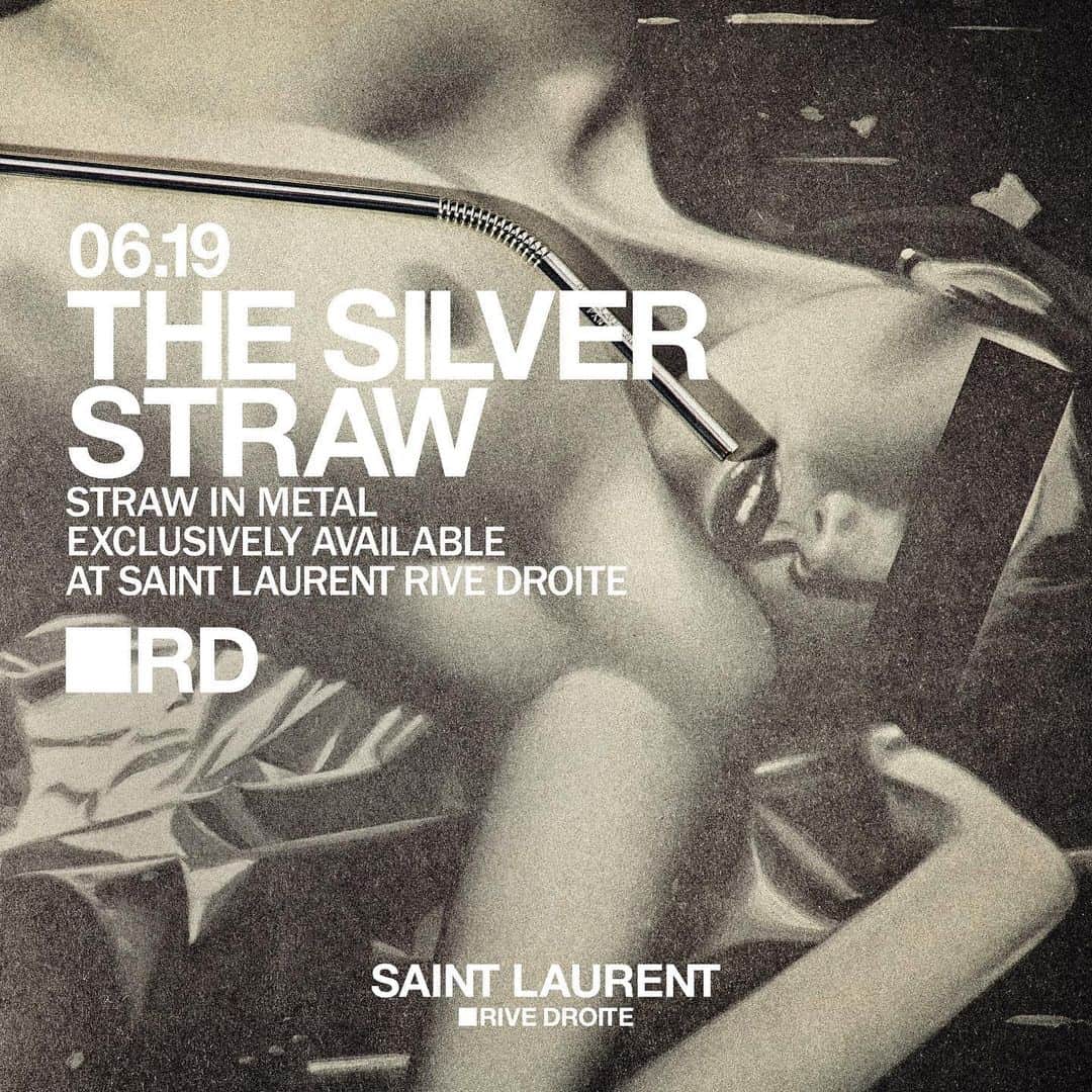 サンローランさんのインスタグラム写真 - (サンローランInstagram)「THE SILVER STRAW.  Exclusively available at  SAINT LAURENT RIVE DROITE.  #SaintLaurentRiveDroite #RD #YSL @anthonyvaccarello」6月21日 22時00分 - ysl