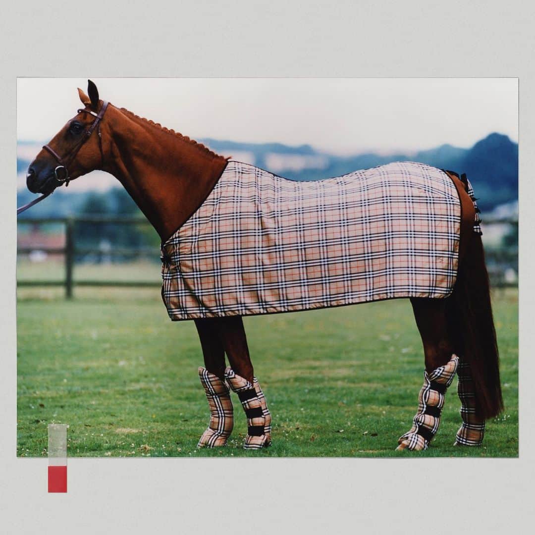Burberryさんのインスタグラム写真 - (BurberryInstagram)「Tales from the #Burberry archive, in celebration of #RoyalAscot . A Burberry Equestrian campaign, circa 1990 . In the 1980s and 1990s, we created accessories, designed for both horses and horse-riding including blankets, grooming kits and riding hats . #TBRT」6月21日 22時48分 - burberry