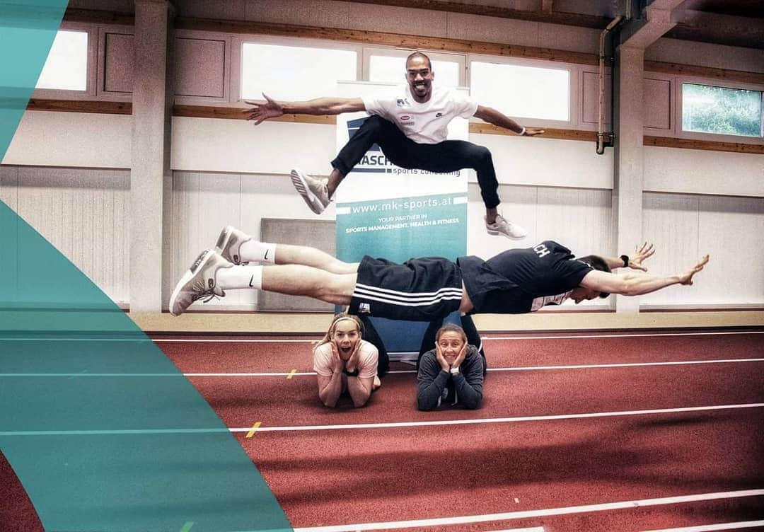 クリスチャン・テイラーさんのインスタグラム写真 - (クリスチャン・テイラーInstagram)「Jumping into the weekend with @mksportsconsulting . This group really knows how to make training fun.😁 Check out the page to find out. 💪🏽 • • • • #Athlete #trackandfield #jumpsquad #igfitness #igdaily #fitness #fitnessaddict #fitnessfriday #hervissports #neobar #superman #surfing #exercise #trainhard #Havefun #mksports #mksportconsulting #weekend #vienna #austria #worldcup #smile #jumpforjoy #jumpman23 #jumpman #workout」6月21日 23時23分 - taylored2jump