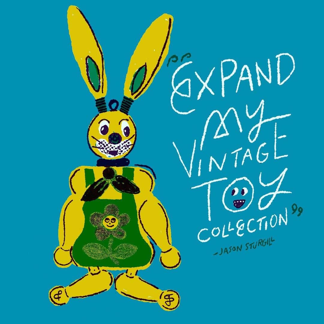 Jason G. Sturgillさんのインスタグラム写真 - (Jason G. SturgillInstagram)「All day today I’m working with @citizensbank to help people visualize life after student loans. Check my stories to swipe up and joins the convo! #illustration #vintage #toy #rabbit #collegeloans」6月21日 23時30分 - jgspdx