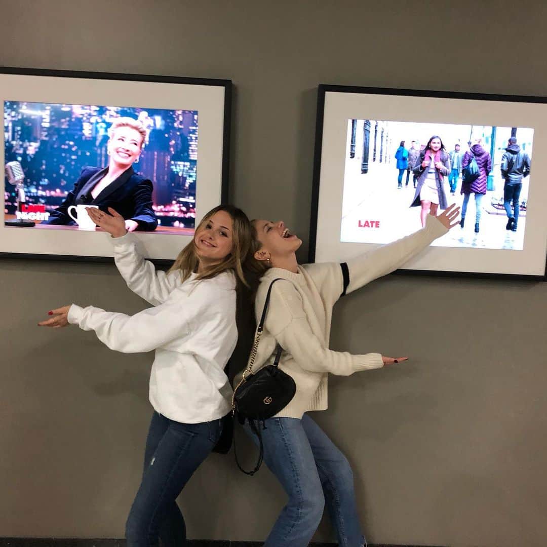 ハルストン・セイジのインスタグラム：「So excited that @latenightmovie is in theaters! Worked with some of my comedic heroes and ILOVETHISMOVIE」