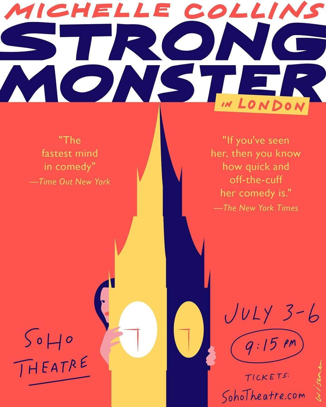 ミッチェル・コリンズさんのインスタグラム写真 - (ミッチェル・コリンズInstagram)「LONDONERS: Have you gotten your #StrongMonster tickets yet? Come see the UK debut of my sold out NYC show July 3-6, 9:15PM at the @sohotheatre. Go to SohoTheatre.com or click the link in my bio for tickets. AMERICANS: Please regram/RT/FB this post with your friends overseas & demand they come! It’s unlike anything they’ve ever seen. Much love xoxo Michelle “Not The One On Eastenders” Collins (artwork by the brilliant @bmwiseman)」6月22日 2時38分 - michcoll