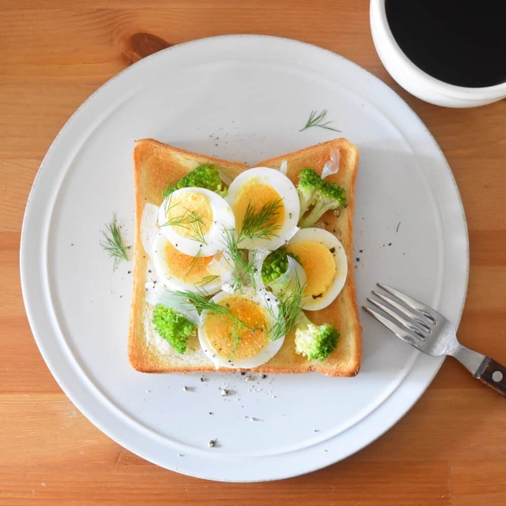 山崎佳のインスタグラム：「Today’s breakfast.」