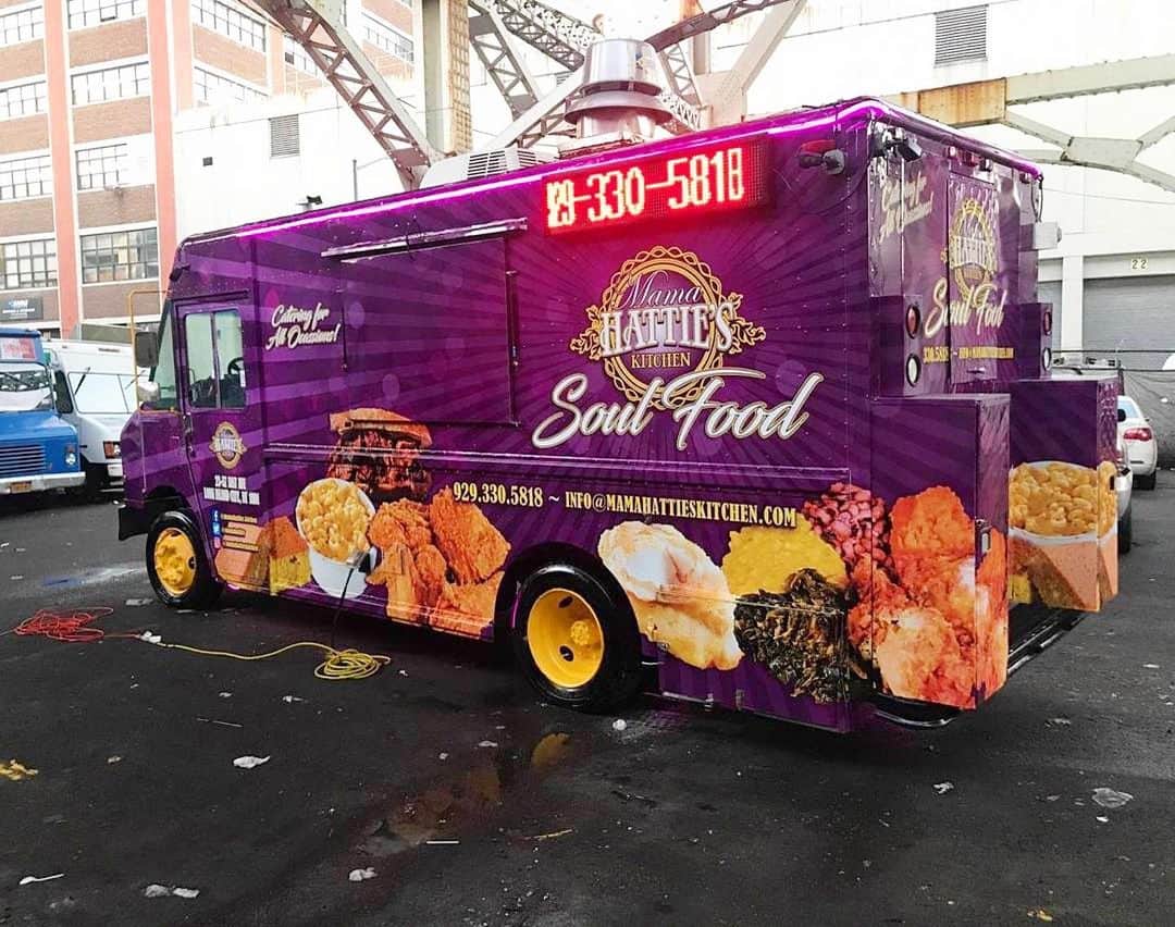 ファンクマスター・フレックスのインスタグラム：「Ok! I haven’t decided if I’m going to allow @mamahattieskitchen at #FlexFest! @d1320don / @joejaxson have to do a taste test but this truck is popping!!! TICKETS, CAR / BIKE REGISTRATION, VENDORS - INFLEXWETRUST.COM / @flexfestofficial !!!!! AUGUST 17th!!! NEW YORK EXPO CENTER!!!」