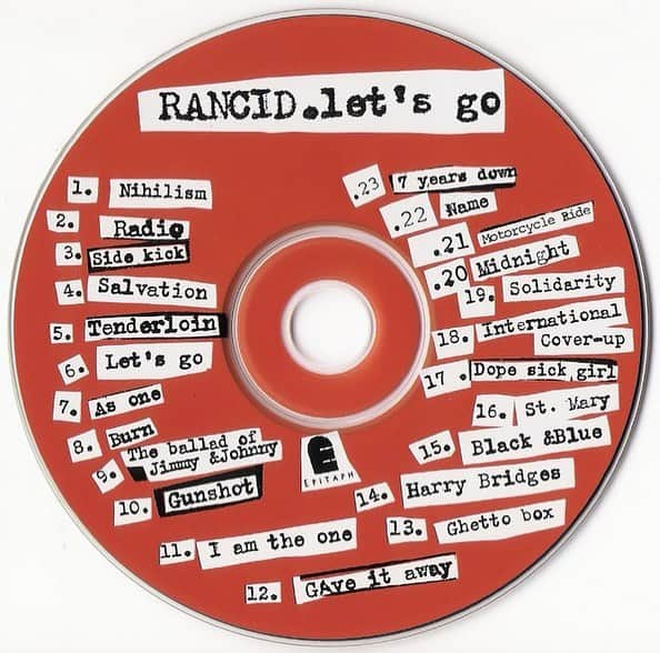 Rancidさんのインスタグラム写真 - (RancidInstagram)「Happy 25th to Let's Go. List your top 3 songs」6月22日 2時49分 - rancid