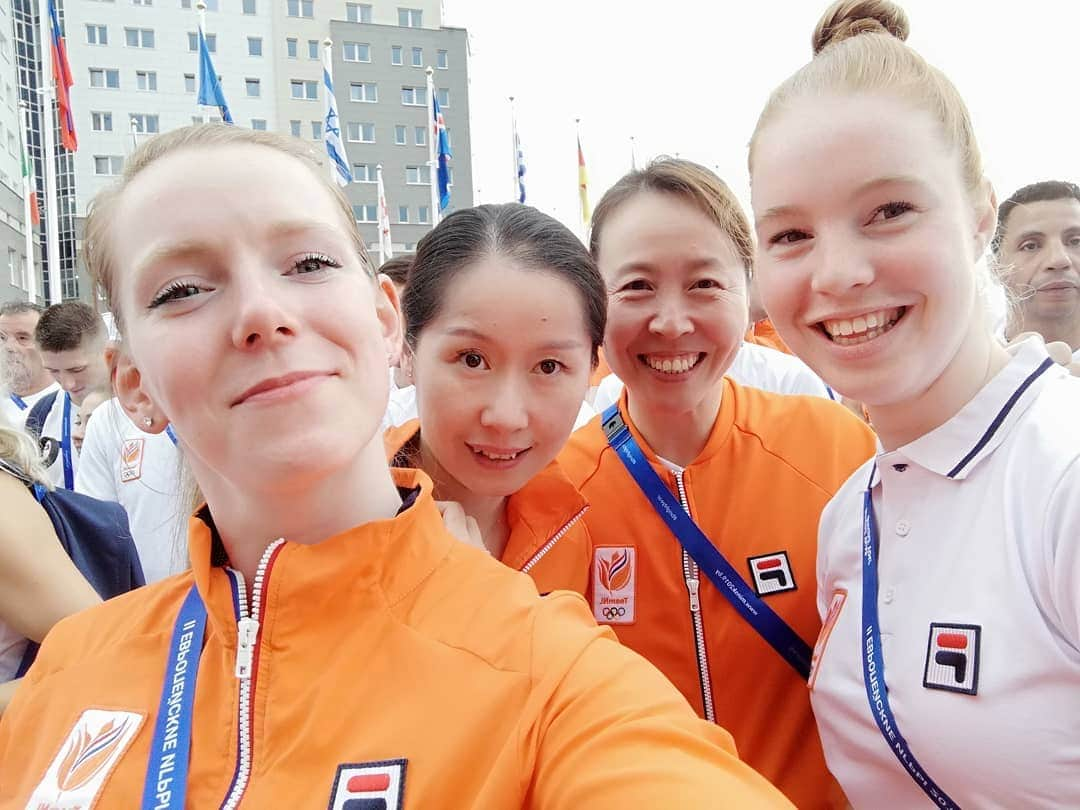 ブリット・エールラントさんのインスタグラム写真 - (ブリット・エールラントInstagram)「Draw is out. I have to play Sunday. Against the winner of Gaponova vs Lupulesku. #minsk2019 #eg2019 #TeamNL🇳🇱」6月22日 2時55分 - britteerland