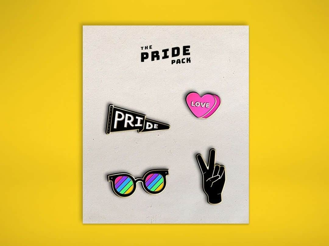 Dribbbleさんのインスタグラム写真 - (DribbbleInstagram)「Pride Enamel Pins by @lezeitou for @captechlistens ⠀ ⠀ #dribbble #dribbblers #design #pridemonth2019 #enamelpins」6月18日 7時30分 - dribbble