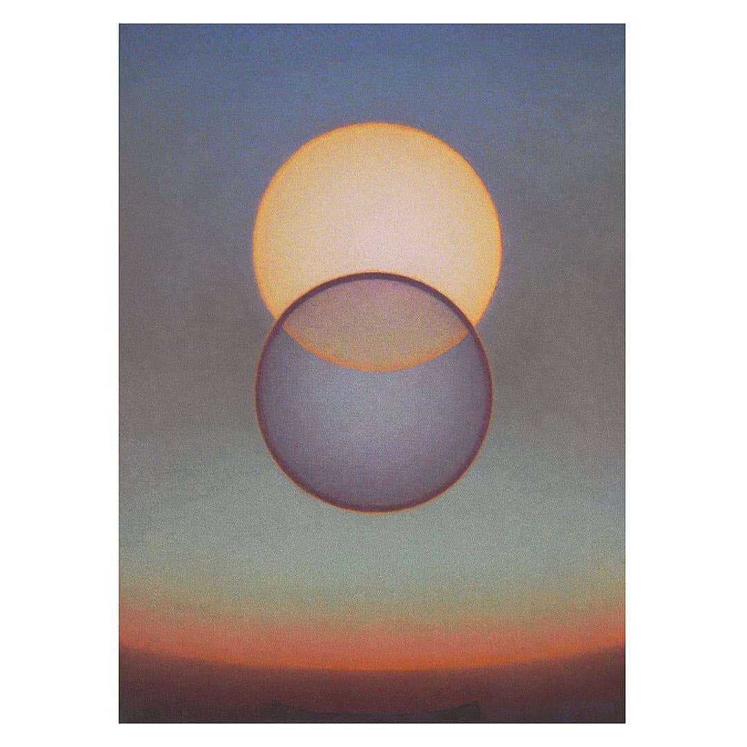 デビッドヤーマンのインスタグラム：「In celebration of the summer solstice on Friday, we’ve got something new on the horizon…  Agnes Pelton, “Light Center” (1947-48)」