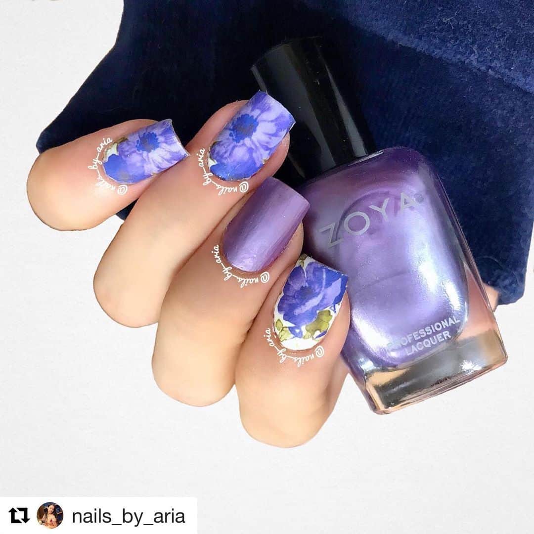 Nail Designsさんのインスタグラム写真 - (Nail DesignsInstagram)「Credit: @nails_by_aria ・・・ Purple nails done with water decals. I wish I were still on vacationnnnn. —products used👇🏻 @zoyanailpolish Areetha ZP228 @opi Matte Top Coat · · · · · · · · · · #nailitdaily #dailynailsfeed #coloristheanswer #nailart #manicure #nails #nailstagram #naildesign #nailspafeature #指甲 #美甲 #指甲彩繪 #nailprodigy #hbbeautybar #nailsbrowshair #nailpolishaddict #zoyanailpolish #poppulzang #trna #セルフネイル #ネイル #fhnailart #ネイルデザイン #тегсообществанейлру #ногти #маникюр #manikīrs #manikyyri #paznokcie」6月18日 6時48分 - nailartfeature