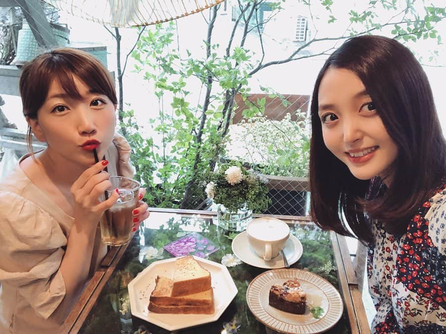 高田あゆみさんのインスタグラム写真 - (高田あゆみInstagram)「いくちゃんと今日は久しぶりにお茶☕️いくちゃんが探してくれたお店かわいかった🌼 #girlstalk#cafe#中目黒#lunch#」6月17日 23時27分 - ayumitakada1020