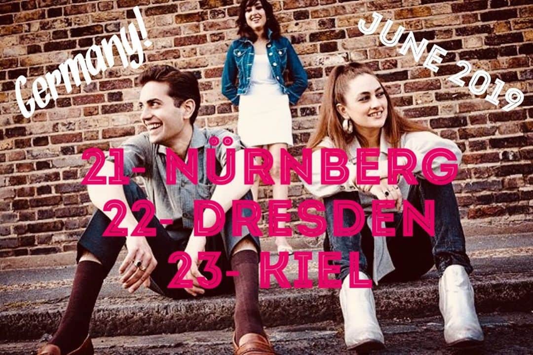 キティー・デイジー＆ルイスのインスタグラム：「🇩🇪Germany this weekend! Catch us in: NÜRNBERG 21st June DRESDEN 22nd June KIEL 23rd June Bring it on!  Tickets: kittydaisyandlewis.com/shows」
