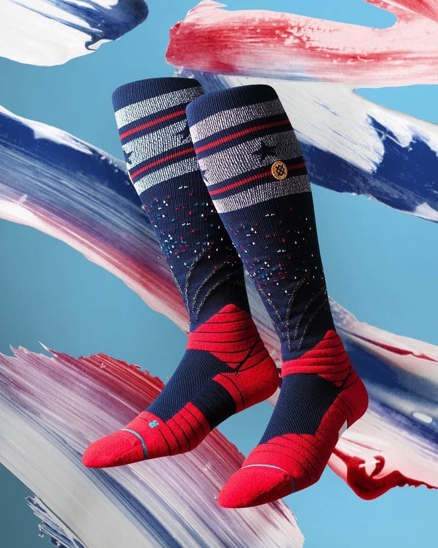 Stanceさんのインスタグラム写真 - (StanceInstagram)「On-field fireworks 🎆 Presenting official @MLB On-field sock for Independence Day. This year, @stancebaseball's design features a knitted fireworks pattern complete with red, white, and blue details. An OTC and Crew version are available in very limited units on Stance.com, as well as select @MLB Stadiums and MLB.com. #StanceMLB」6月18日 0時31分 - stanceofficial