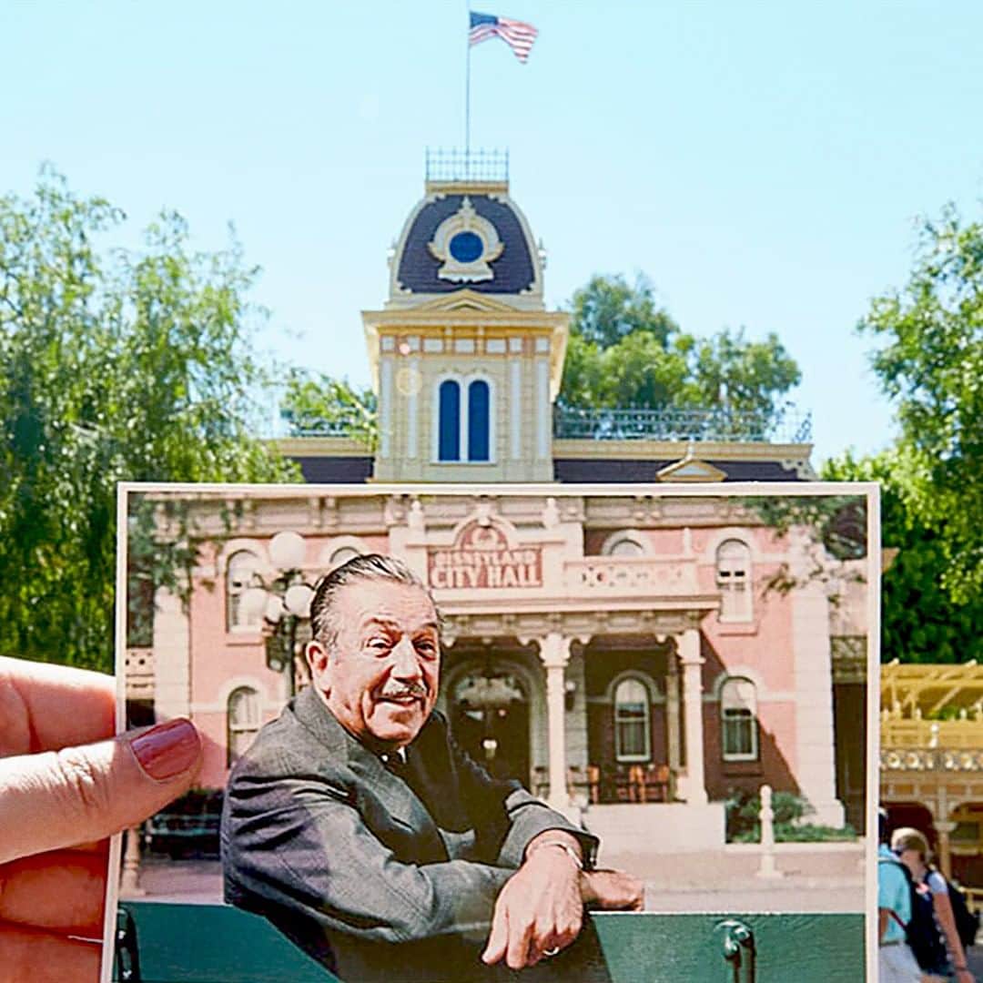 Disneyさんのインスタグラム写真 - (DisneyInstagram)「“To all who come to this happy place: Welcome. @Disneyland is your land.” #DisneyThenAndNow」6月18日 1時58分 - disney