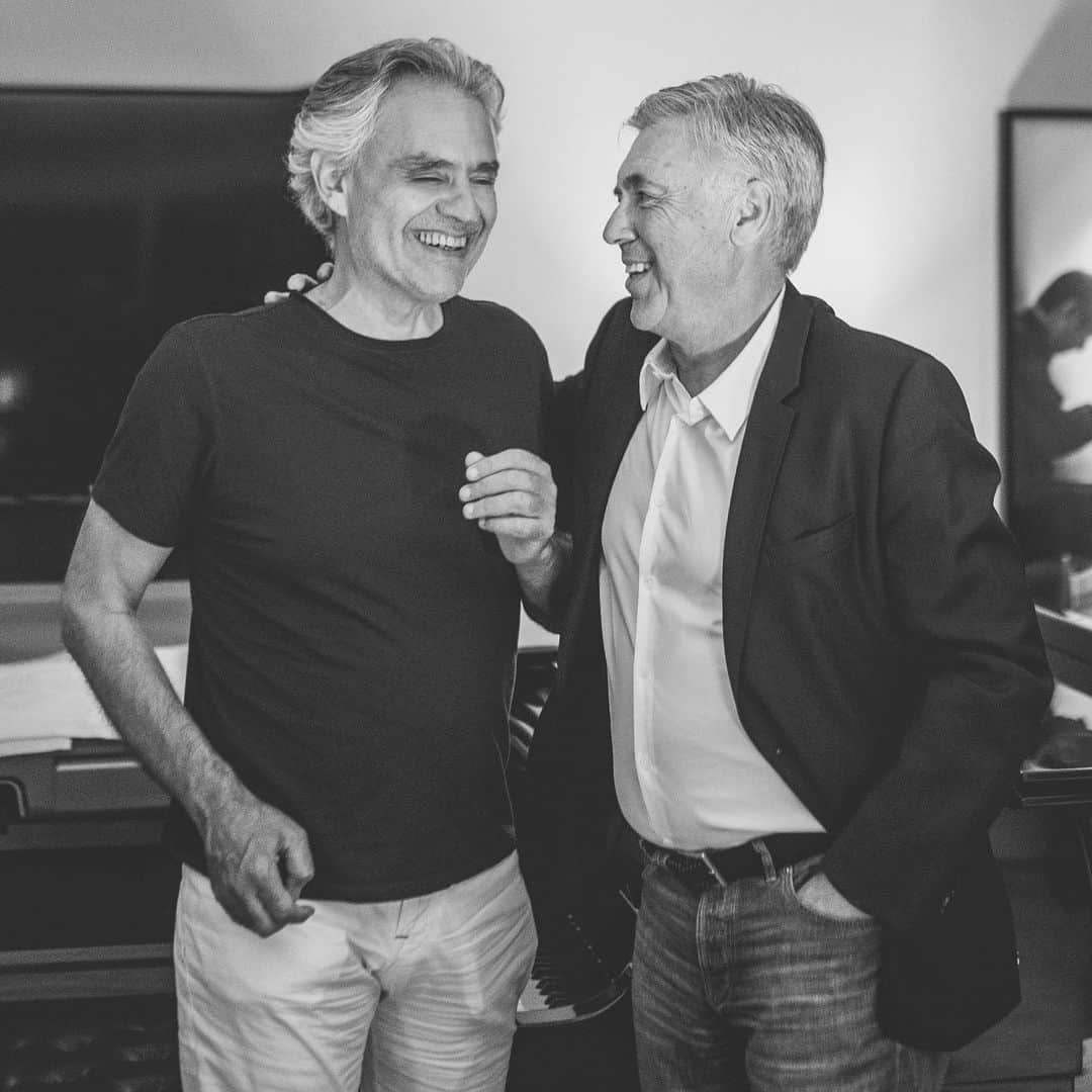 アンドレア・ボチェッリさんのインスタグラム写真 - (アンドレア・ボチェッリInstagram)「. With Carlo Ancelotti」6月18日 2時42分 - andreabocelliofficial