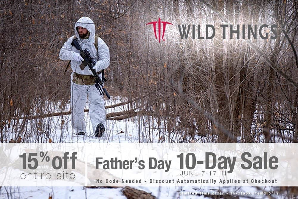 ワイルドシングスさんのインスタグラム写真 - (ワイルドシングスInstagram)「15% Off Ends Tonight! Wild Things Father’s Day 10-Day Sale: 15% off the entire site, no code needed! —- #military #soldier #socom #coldweather #knuckleroaster」6月18日 5時07分 - wildthingsgear