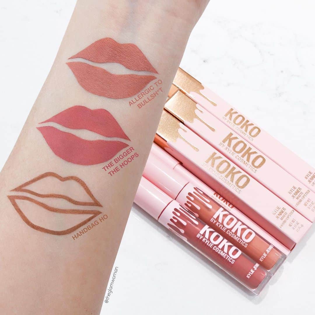 Kylie Cosmeticsさんのインスタグラム写真 - (Kylie CosmeticsInstagram)「KOKO Kollection lip swatches 😍💕 tap to shop ✨ by @theglamwoman」6月18日 5時00分 - kyliecosmetics