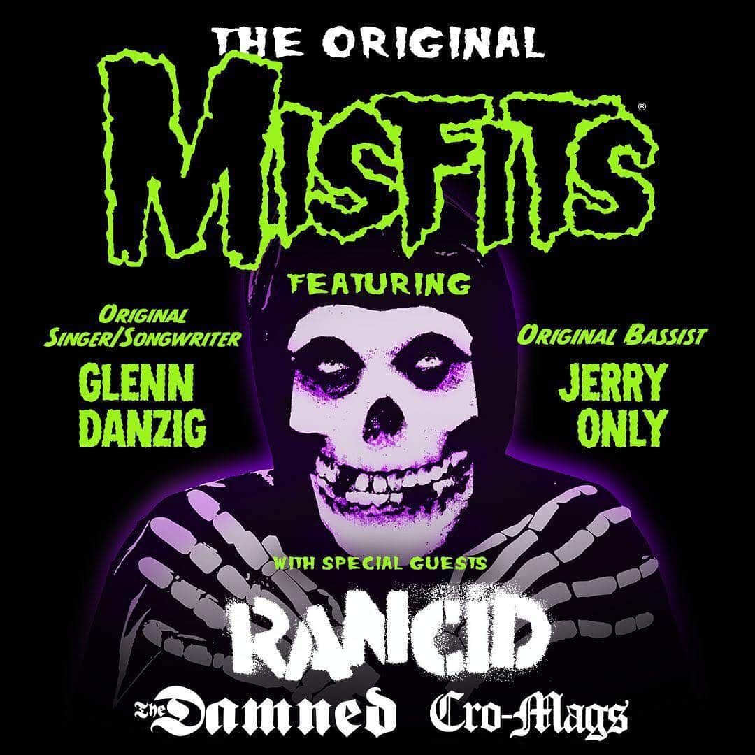 Rancidさんのインスタグラム写真 - (RancidInstagram)「We are completely honored to be joining the Misfits, The Damned and the Cro-Mags for a very special show here in the Bay Area! Oakland Ca on September 11th! Tix available Friday at 10am. We hope to see you there!」6月18日 5時13分 - rancid