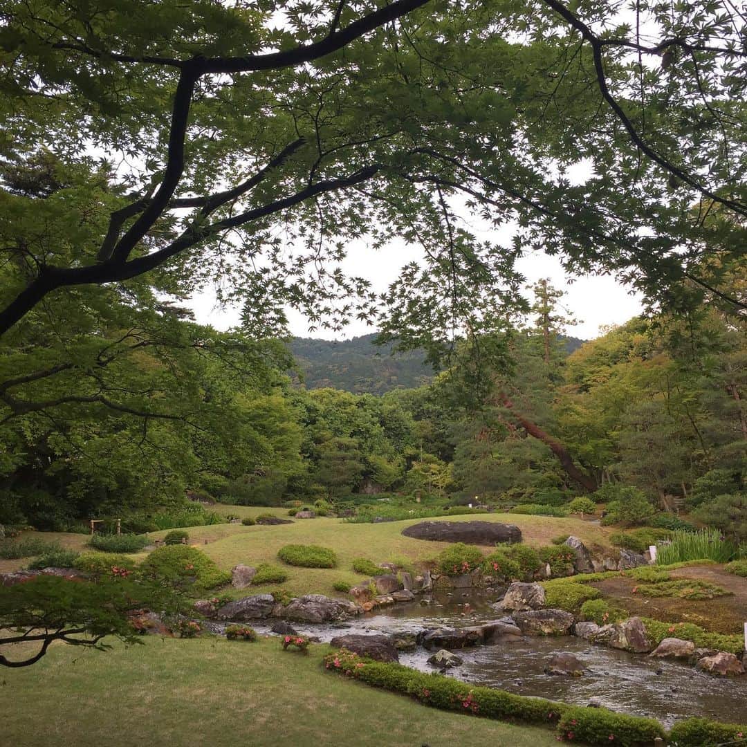eclat.magazineさんのインスタグラム写真 - (eclat.magazineInstagram)「新緑の京都、無鄰菴。取材で初めてうかがいましたが、七代目小川治兵衛が手がけたお庭がなんとも素敵でした。 東山を借景とし、疎水から引かれた小川は、流れる水の音を楽しめるようにわざと浅く作られているそう。邸内にはカフェもあり、お庭を眺めながらほっと一息つくのも良いですね…。(副編M山) . #京都 #無鄰菴 #日本庭園 #小川治兵衛 #庭 #新緑 #エクラ #kyoto #garden #murinangarden #green #water」6月18日 15時49分 - eclat.magazine