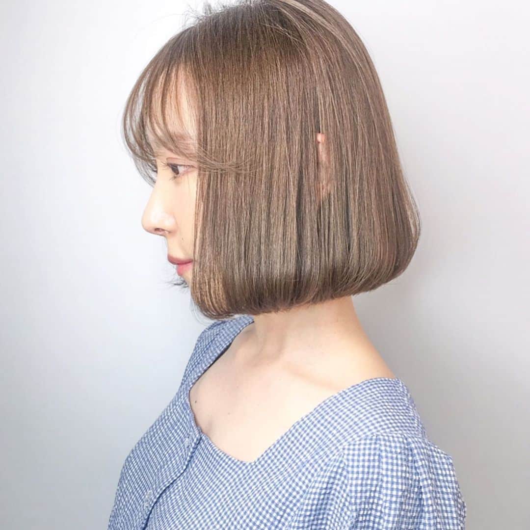 原涼香のインスタグラム：「ㅤㅤㅤㅤㅤㅤㅤㅤㅤㅤㅤㅤㅤ コリアンベージュ🍨🌼 ブリーチなしでした~ タンバルモリもすごく可愛い💓 ㅤㅤㅤㅤㅤㅤㅤㅤㅤㅤㅤㅤㅤ」