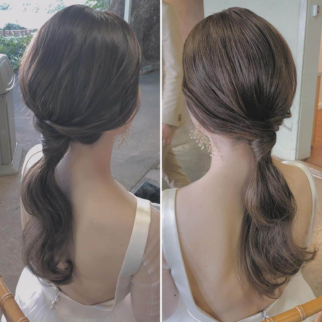 Yukari Ogayaさんのインスタグラム写真 - (Yukari OgayaInstagram)「Hawaii wedding . ぶら下がりのピアスが可愛い✨  クイックチェンジにて . Hair&makeup by @yukariogaya  #ハワイウェディング #ハワイロケーションフォト#披露宴ヘア #ブライダルヘアメイク出張 #ヘアアレンジが好き #プレ花嫁会 #ホテルウェディング#結婚式準備プレ花嫁 #海外挙式準備 #出張ヘアメイク#hawaiiwedding #ハワイヘアメイク#オシャレ花嫁 #エンゲージメント撮影 #海外ヘアメイク #ヘアチェンジ#入籍日#結婚式ヘアアレンジ #アニバーサリーフォト #婚約祝い #ハワイ挙式準備 #ウェディングヘアー #花嫁準備中 #前撮りポーズ #2019秋婚全国のプレ花嫁さんと繋がりたい #持ち込みヘアメイク#大人ウェディング#クイックチェンジ」6月18日 7時52分 - yukariogaya