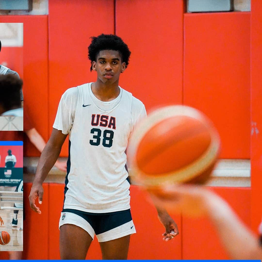 USA Basketballさんのインスタグラム写真 - (USA BasketballInstagram)「↔️ Faces & frames from USA Men’s World Cup Team training camp in Colorado Springs 🤫」6月18日 8時41分 - usabasketball