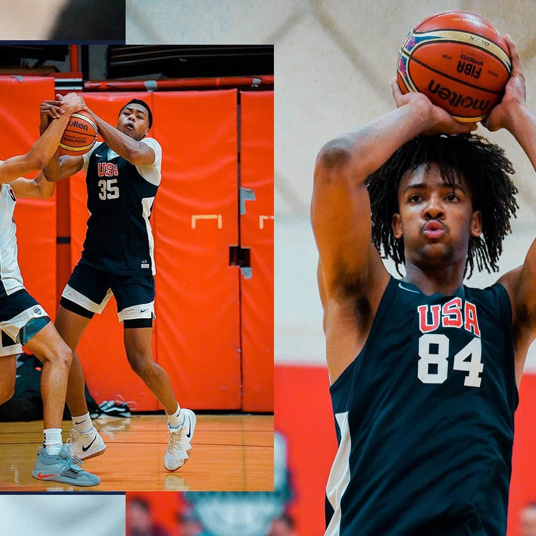 USA Basketballさんのインスタグラム写真 - (USA BasketballInstagram)「↔️ Faces & frames from USA Men’s World Cup Team training camp in Colorado Springs 🤫」6月18日 8時41分 - usabasketball