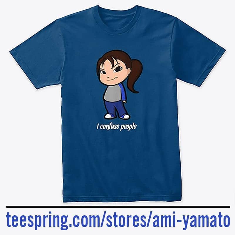 のインスタグラム：「New Merch store is open! 👕 Teespring.com/stores/ami-yamato (More designs coming soon!) . . #merch #merchandise #newmerch #teedesign #youtube #youtuber #tshirt #t-shirt #teeshirt #teespring #teeshirtdesign #tee #confused #amiyamato #youtubermerch」